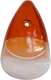 Blinkerglas orange-wei� f�r VW K�fer 1300,  breit, links und rechts passend. | www.oldtimer-lampen.de