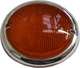 Blinkerglas rechts f�r VW Transporter bis 1968,  orange, mit Chromrand. | www.oldtimer-lampen.de