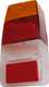 R�cklichtkappe Innocenti Mini, rot-orange-wei�, rechts passend, f�r Carello-R�ckleuchten. | www.oldtimer-lampen.de