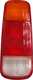 R�cklichtkappe f�r Mercedes 207-307D/208-308D, rechts und links passend, mit rotem Rand. | www.oldtimer-lampen.de