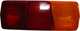 R�cklichtkappe f�r Mercedes 406D/408D/508D/608D, rechts passend, rot-orange. | www.oldtimer-lampen.de