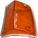 Blinkerkappe Volvo 144-145, links passend,  orange mit Chromrand. | www.oldtimer-lampen.de