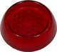 R�ckleuchtenglas f�r Glas GT, rot, rund, ohne Chromring. | www.oldtimer-lampen.de
