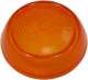 R�ckleuchtenglas f�r Glas GT, orange, rund, ohne Chromring. | www.oldtimer-lampen.de