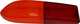 R�ckleuchtenglas f�r Ferrari F250, links passend, orange-rot (Nr. 25501.0). | www.oldtimer-lampen.de