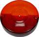 R�ckleuchtenglas f�r Ferrari 275 GTB,  rechts und links passend, orange-rot, rund, Durchmesser: 12cm. | www.oldtimer-lampen.de
